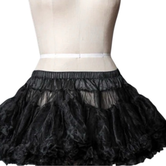 Combo: Women’s Checkered Tutu Halloween Dress Up Costume and one black skirt OS - Picture 7 of 7